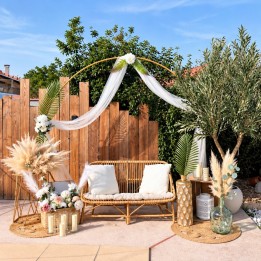 Scénographie mariage bohème Toulouse | Maison Lily