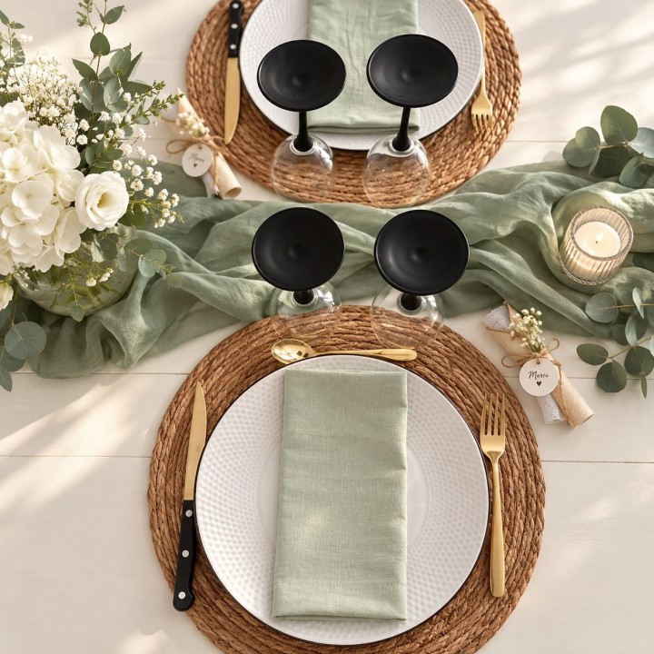 Location serviettes de table Toulouse | Maison Lily