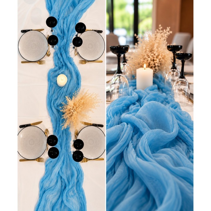 Location chemin de table mousseline Toulouse | Maison Lily