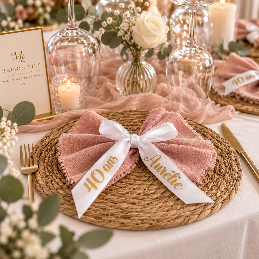 Créations personnalisées pour événements Maison Lily